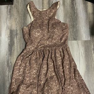 Tank style dress with cutout back.